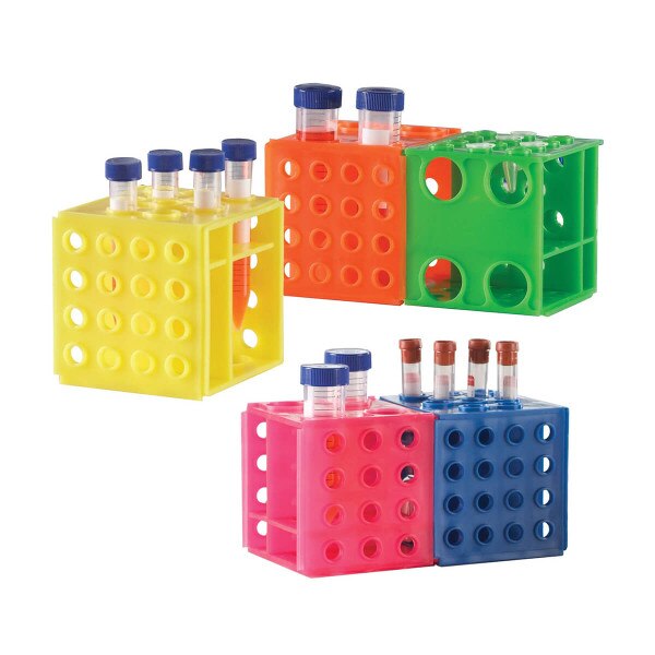Interlocking Cube Tube Rack
